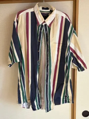 ROUND TREE & YORKE 반팔 셔츠 스트라이프