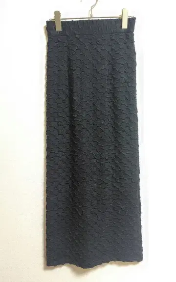 윔 가젯 [ THE PAUSE ] 스퀘어 팝 타이트 스커트 블랙