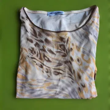 LEONARD 긴팔 실크 100% 상의