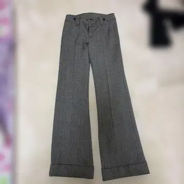 Facino 헤링본 플레어 팬츠