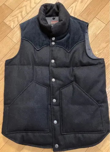 FIELD MAN by EDWIN 충전솜 베스트 S 블랙