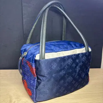 러셋 큐브 토트백 카모플라주 카모플라쥬 가죽 나일론