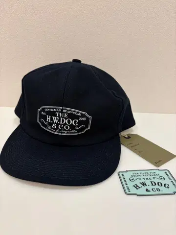 H.W.DOG & CO. 네이비 캡 38