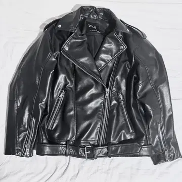 ZARA 더블 라이더 자켓 블랙