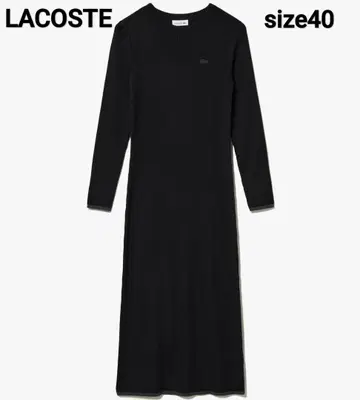LACOSTE 라코스테 워셔블 울 리브 니트 드레스