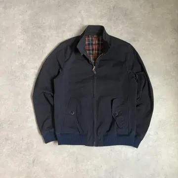 COMME CA MEN 블루종 스윙탑 안감 체크 M 짧은 기장