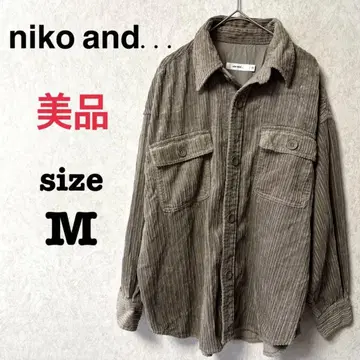 [ 새상품급 ] 니코앤드 코듀로이 셔츠 자켓 M 그레이