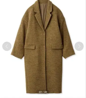 미라 오웬 울 코쿤 체스터 코트 브라운