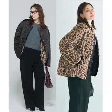 새상품 coca 리버서블 퀼팅 블루종 XL 사이즈