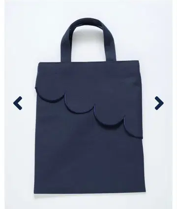 MARONENONFEE 캔버스 스캘럽 백/라지