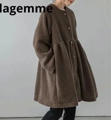 lagemme 브라운 보아 자켓