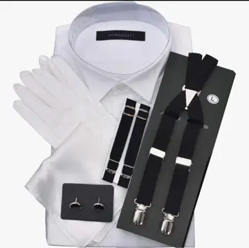 윙카라 셔츠 신랑 잡화 세트 브라이덜