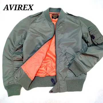 AVIREX 플라이트 자켓 L-2B 밀리터리 봄버 세이지 그린