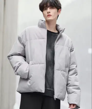 하이넥 충전솜 숏 자켓