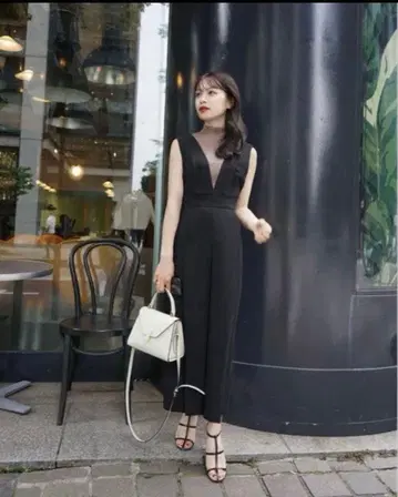 L'or I-line Jumper skirt 오버롤 스커트