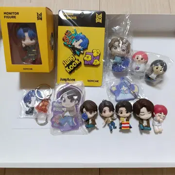 정국 피규어 배지 키링 세트