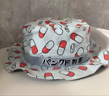 펑크 드렁커스 펑크 드렁커스 제약 캡슐 올 패턴 버킷햇 모자 버킷햇