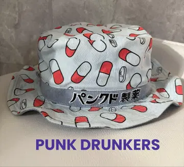 펑크 드렁커스 펑크 드렁커스 제약 캡슐 올 패턴 버킷햇 모자 버킷햇