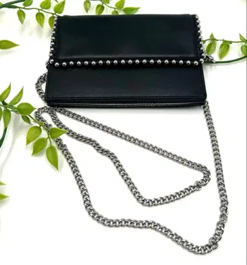 [ 새상품급 ] ZARA 스터드 체인 숄더백 블랙