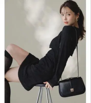 snidel 스나이델 가디건 세트 컷 레이스 원피스