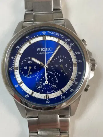 SEIKO 크로노그래프 손목시계 초대 스피드 마스터 복각 모델