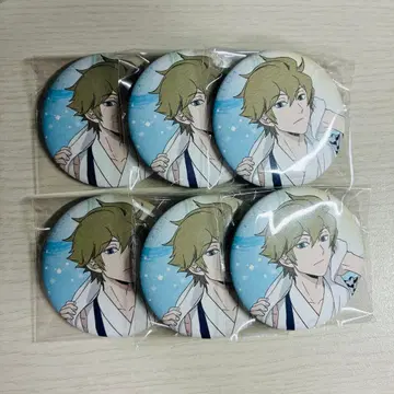 월드 트리거 휴스 극락탕 와시 캔뱃지 6점