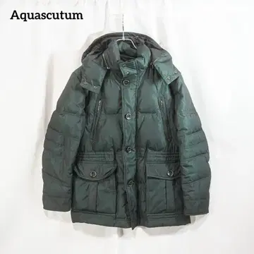 Aquascutum 아쿠아 스큐텀 다운 자켓 후드 2WAY M