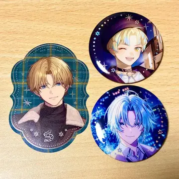 윈터 데이트 캔뱃지 스티커 에크스 알비오 히바치 마나 나기사 트라웃