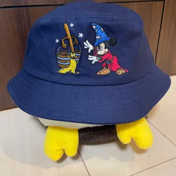디즈니 리조트 미키 판타지아 마법사 제자 버킷햇 모자