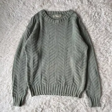 80s 90s L.L.Bean 케이블 니트 스웨터 코튼 USA제 S