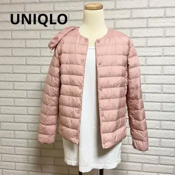 새상품급 [유니클로] 울트라 라이트 다운 컴팩트 자켓 핑크 419779