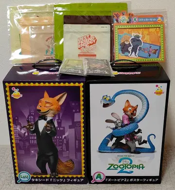 해피 복권 주토피아 A상 라스트 원상 2점 세트