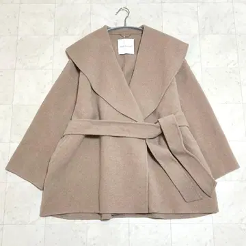 quaranciel 리버 케이프 숏코트 울 혼방 Free