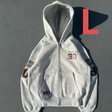 9090 Numbering Check Zip Hoodie