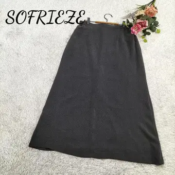 [소프리에제] 여성용 롱 스커트 허리 사이드 밴딩 L 사이즈
