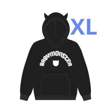 babymonster 풀오버 후디 BLACK