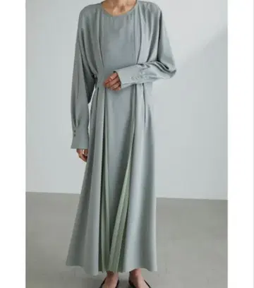 stylemixer 스타일 믹서 플리츠 원피스 그린