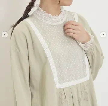 사만사 모스모스 도트 튤 스퀘어 원피스