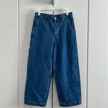 DRIES VAN NOTEN 페인터 와이드 데님 팬츠