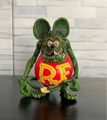 RF 마우스 피규어 그린 빨간색 약 15cm