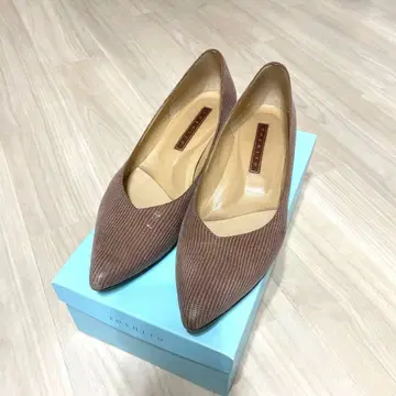 YOSHITO 브라운 스틸레토 펌프스