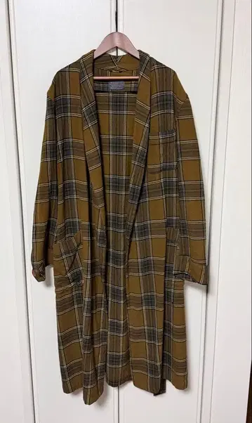 펜들턴 체크 가운 구제 의류 빈티지