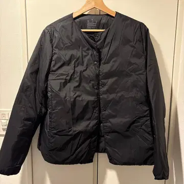 MUJI 블랙 다운 자켓 XL