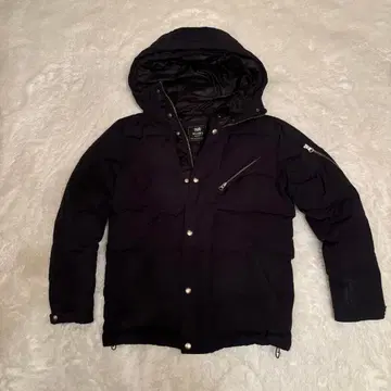 BEAMS HEART 후드 부착 다운 자켓 S 블랙