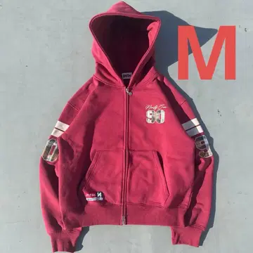 9090 Numbering Check Zip Hoodie