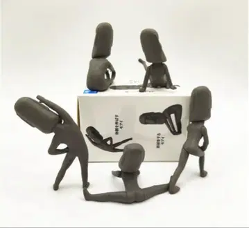 마스코트 피규어 스트레치하는 모아이 5개 세트 136208