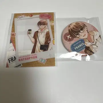 나츠피욘 알장 PUS 하네다 캔뱃지 특전 카드