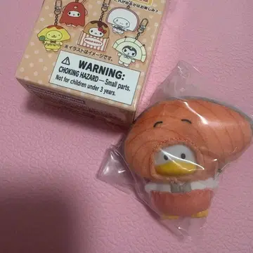 산리오 치비토모 시크릿 키링 반찬 오리 페클