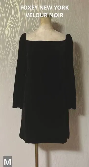 FOXEY NEW YORK VELOUR NOIR 벨로아 원피스 블랙
