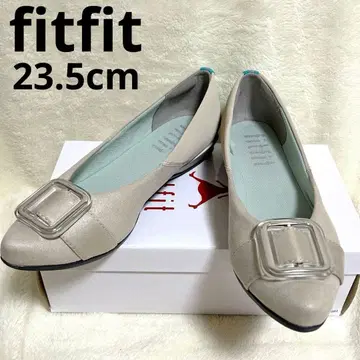 새상품 fitfit 플랫 펌프스니커즈 발수 라이트 그레이 23.5cm
